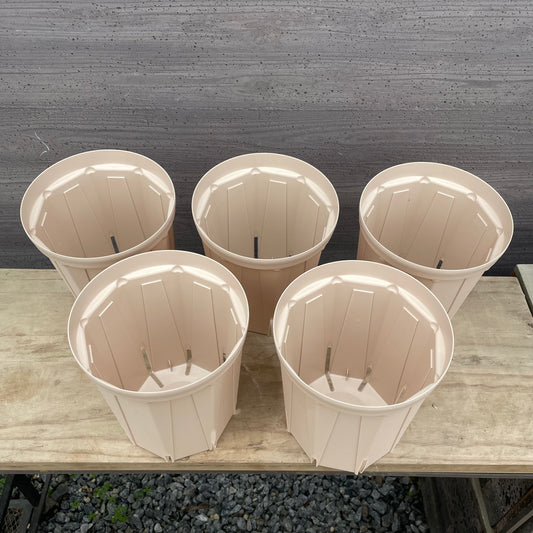 期間限定！30％OFF！スリット鉢/オリジナル色  6号サイズ(直径18㎝）　ロングタイプ　5個セット