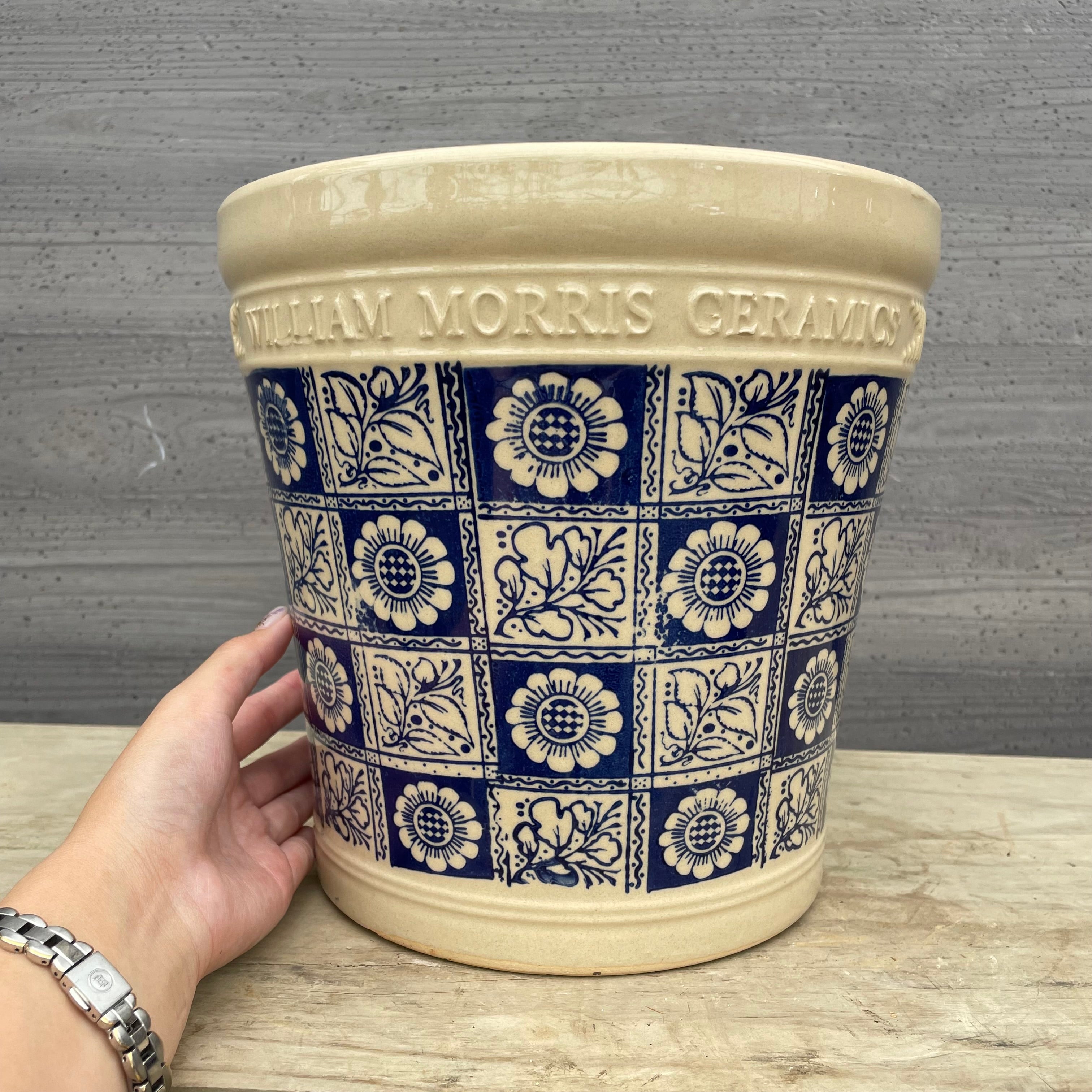 ウミノモリ軽石鉢 William Morris陶器鉢 Aタイプ L – 植物家族