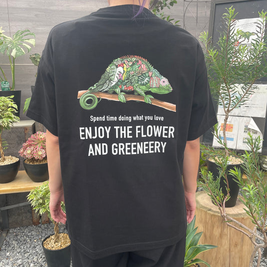 オリジナルTシャツ　カメレオン　黒　Sサイズ