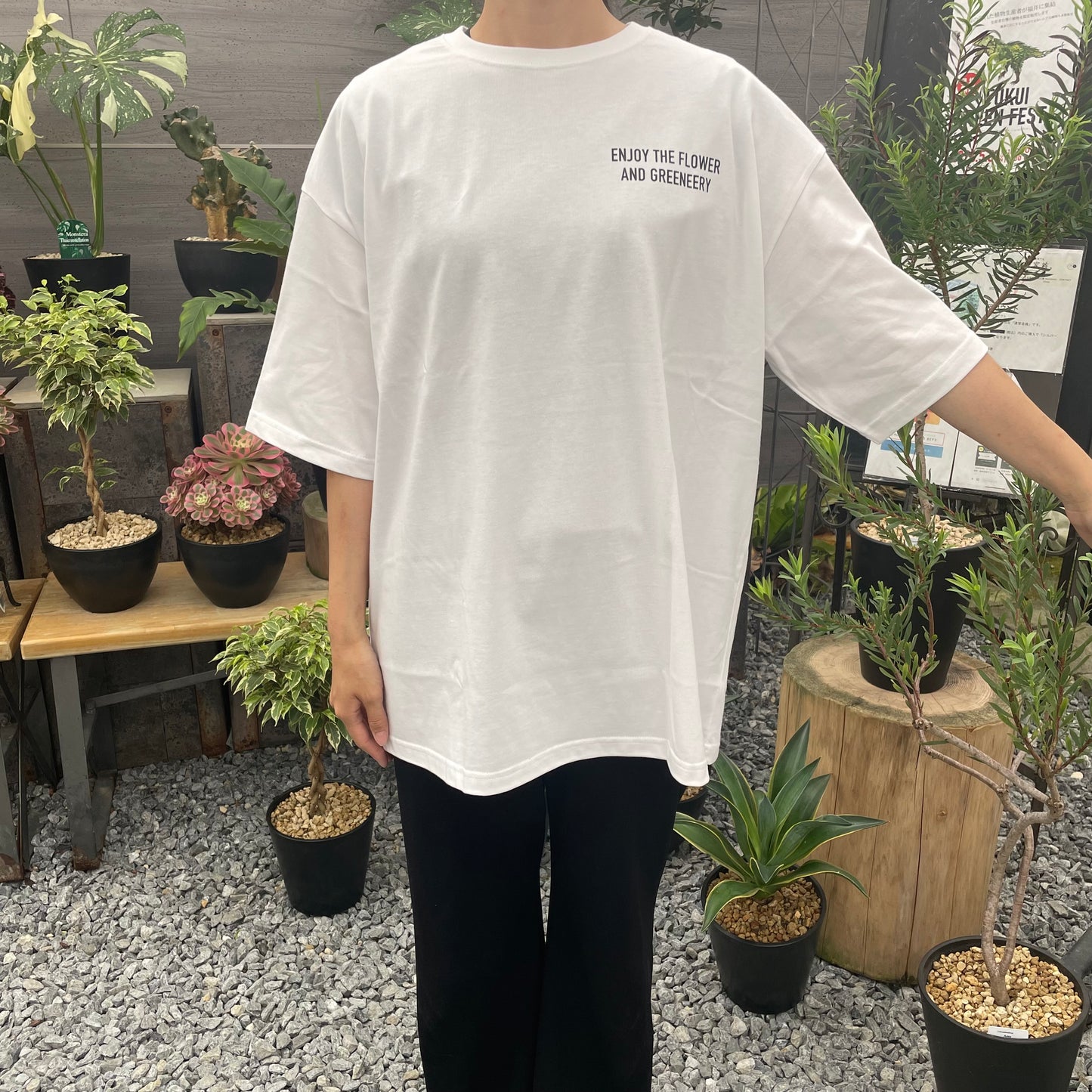 オリジナルTシャツ　猿　白　Lサイズ