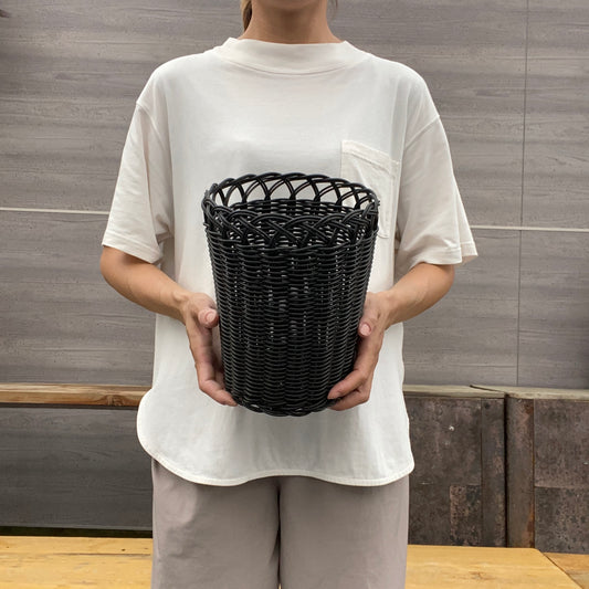 期間限定！30％OFF！MIKUNIバスケット　ブラックS　　　ロングスリット鉢5号サイズにぴったり