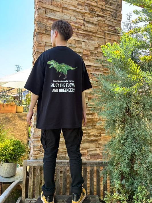 オリジナルTシャツ　【恐竜】黒色　Ｍサイズ
