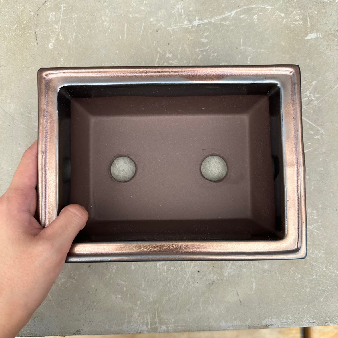 SHITAOBI PLANTER 7 BRONZE