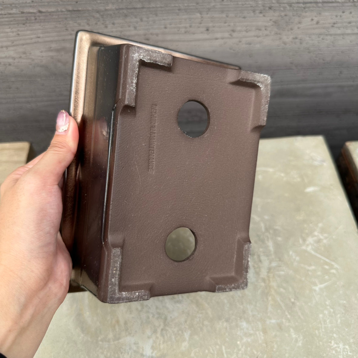 SHITAOBI PLANTER 7 BRONZE