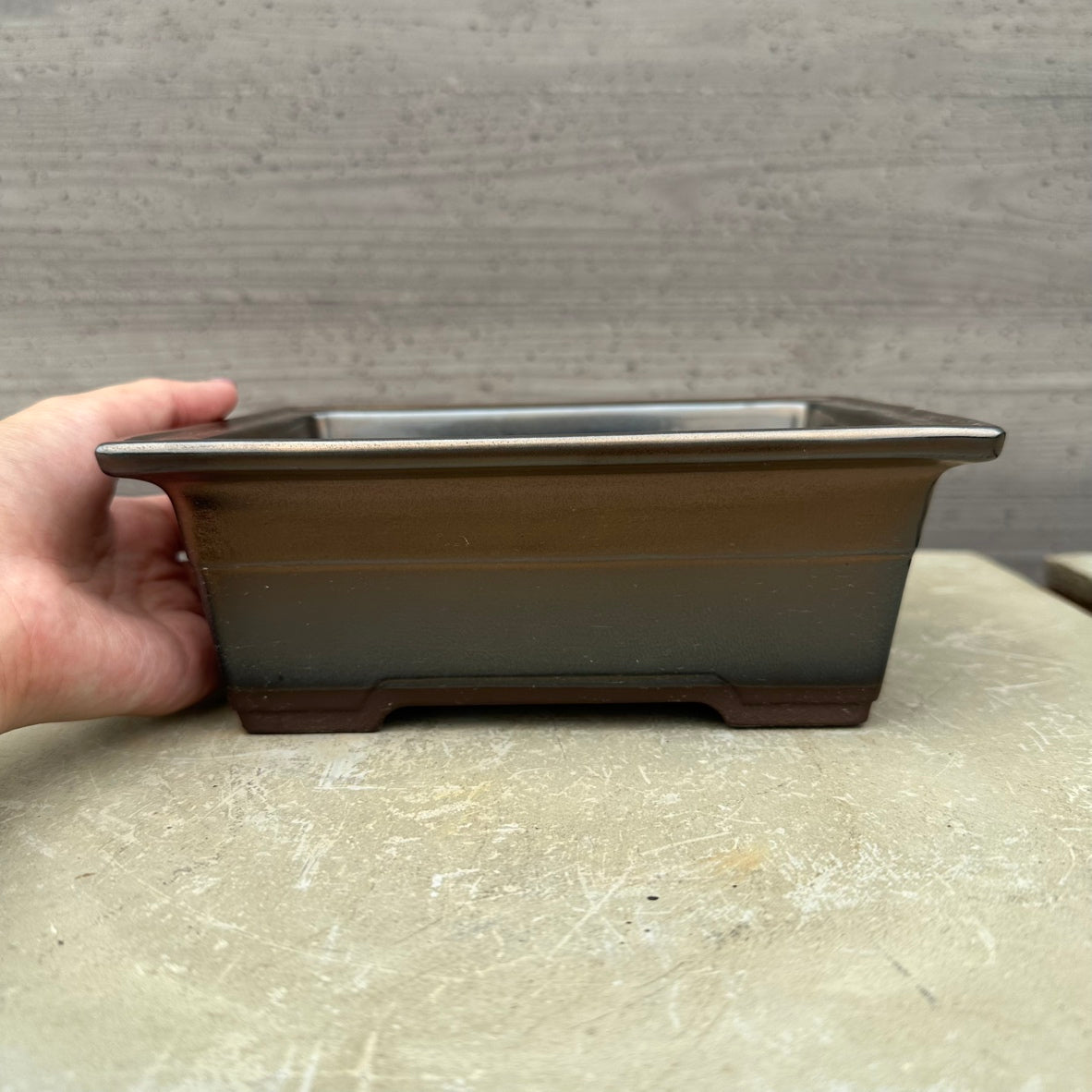 SHITAOBI PLANTER 7 BRONZE