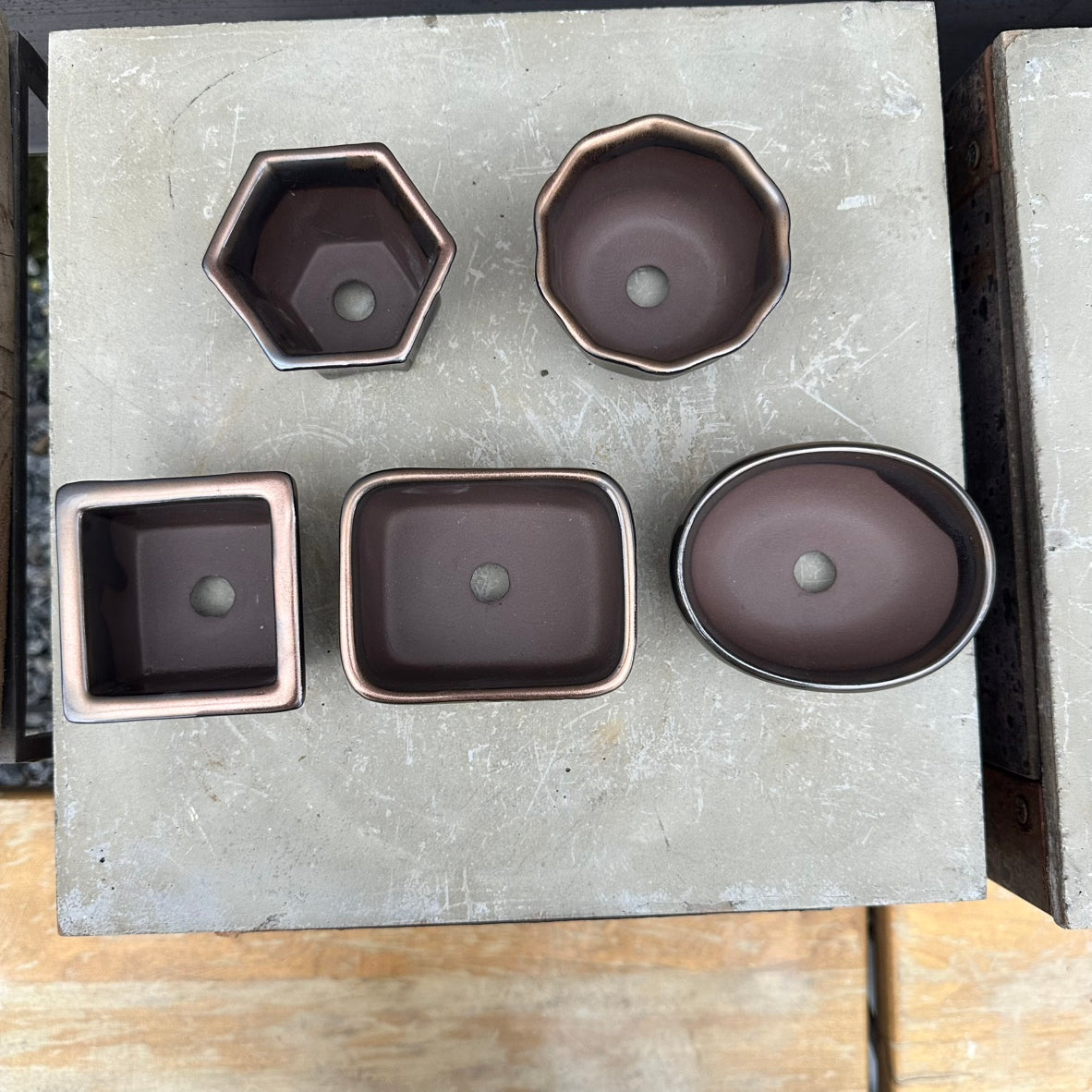 MINI PLANTERS BRONZE　５個セット