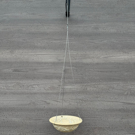 RIM BOWL PLANTER LAVA/WHITE