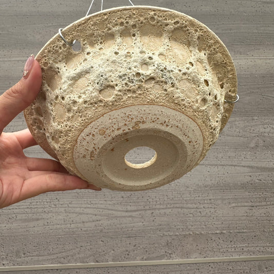 06014　RIM BOWL PLANTER WHITE