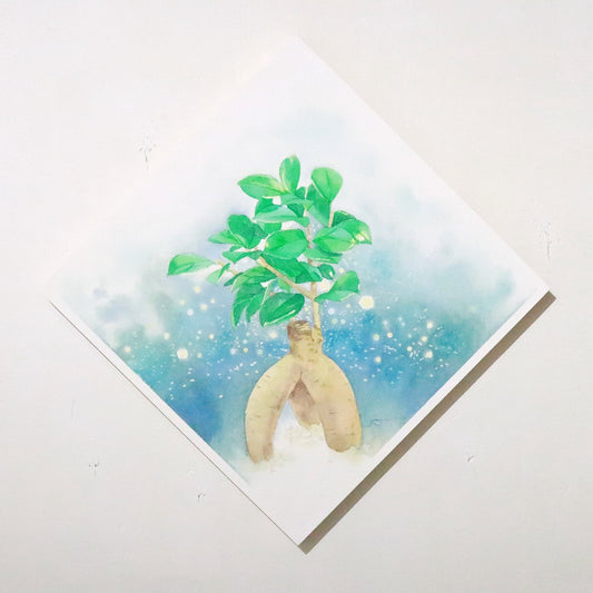 原画★ガジュマル 20×20cm