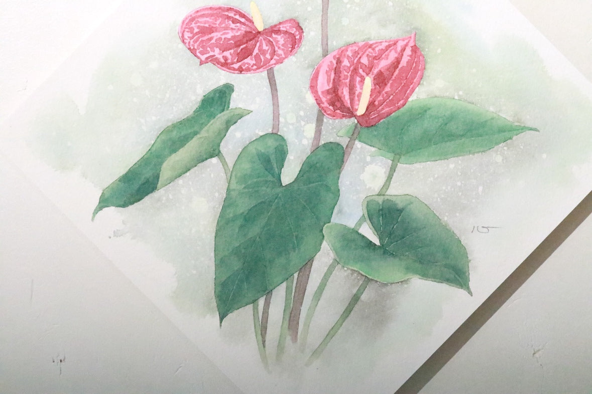 原画★アンスリウム　20×20cm