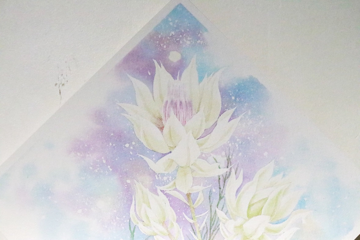 こころ作水彩画　原画★セルリア　20×20cm