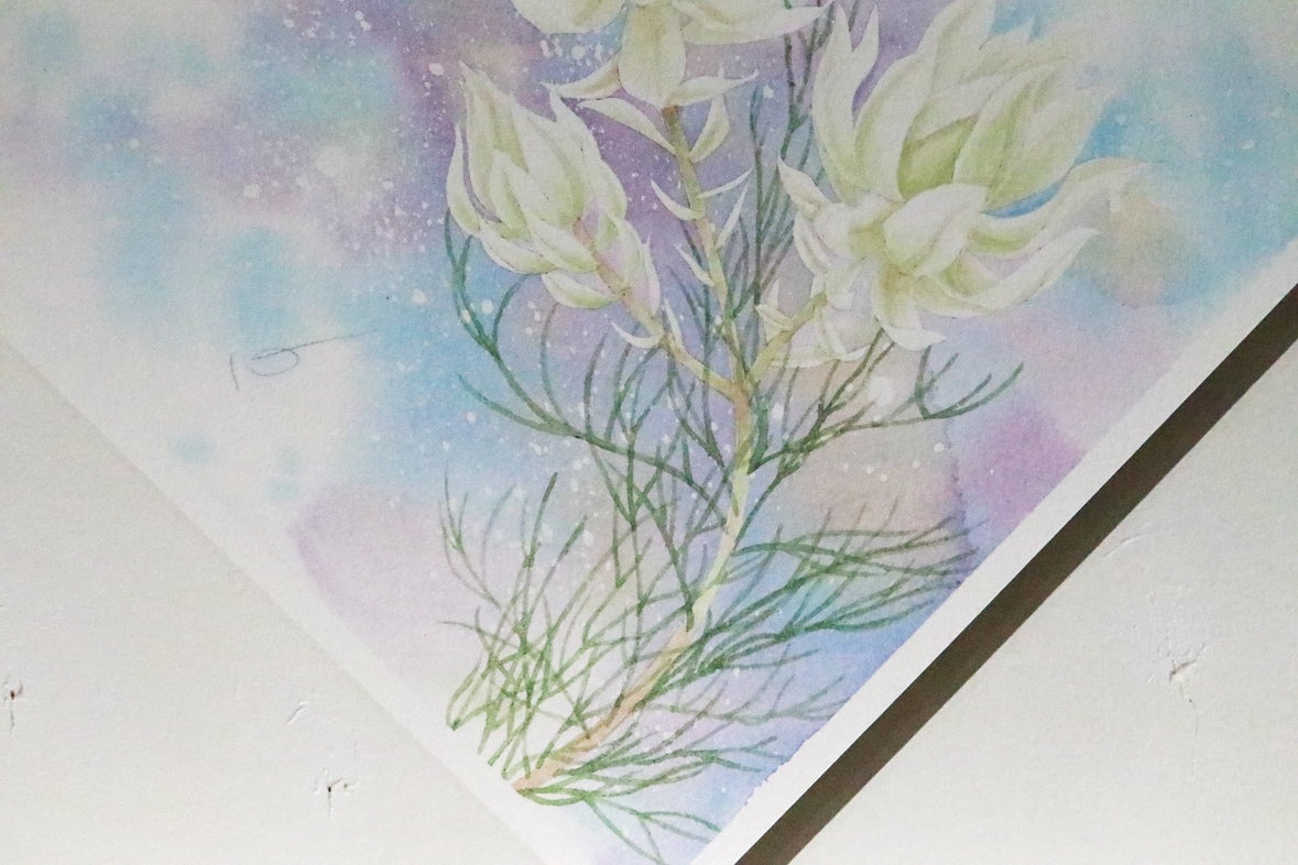 こころ作水彩画　原画★セルリア　20×20cm