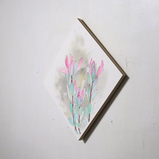 こころ作水彩画　原画★リュウカデンドロン　20×20cm