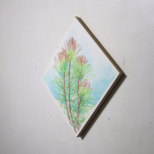 こころ作水彩画　原画★オーラックス　20×20cm