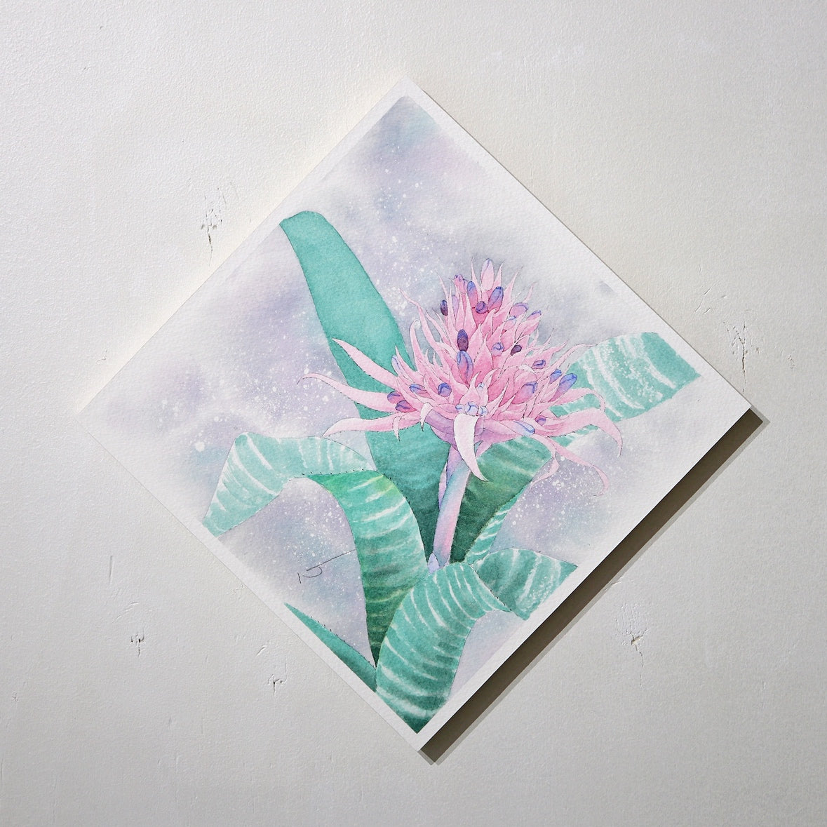 こころ作水彩画　原画★エクメア　20×20cm