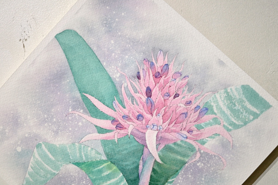 こころ作水彩画　原画★エクメア　20×20cm