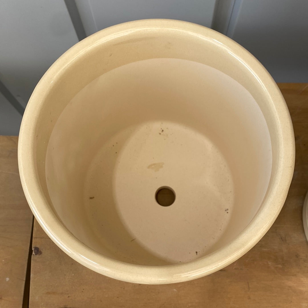 WilliamMorris pot /  英国デザイナー ウイリアムモリス陶器鉢 グリーン【Mサイズ】